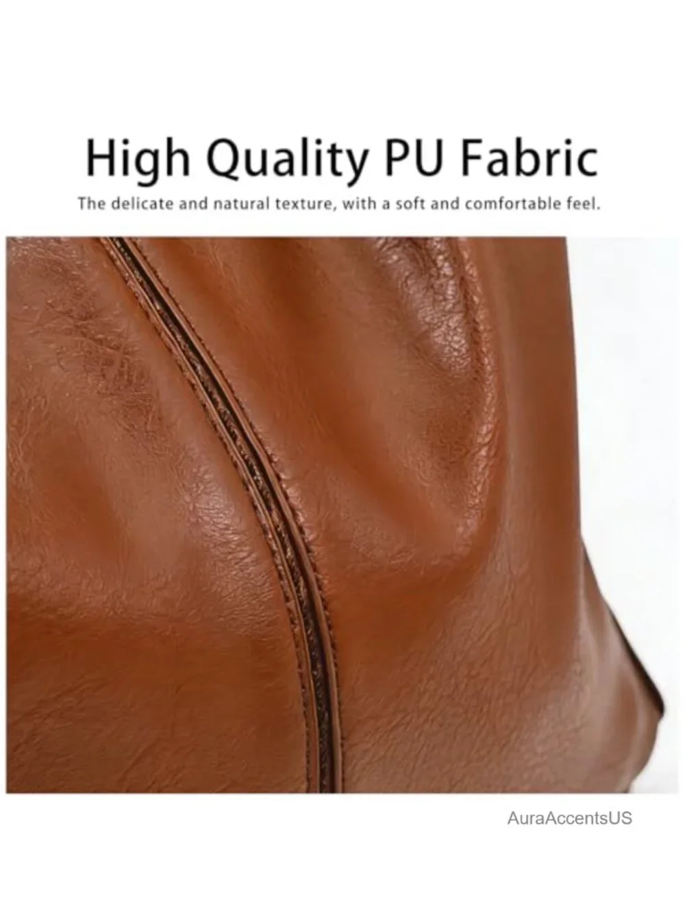 3-in-1 Hobo Bag Crossbody Shoulder PU Leather Purse Set with Wallet